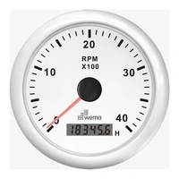 WEMA Turteller m/Timeteller 0-4000 RPM Hvit